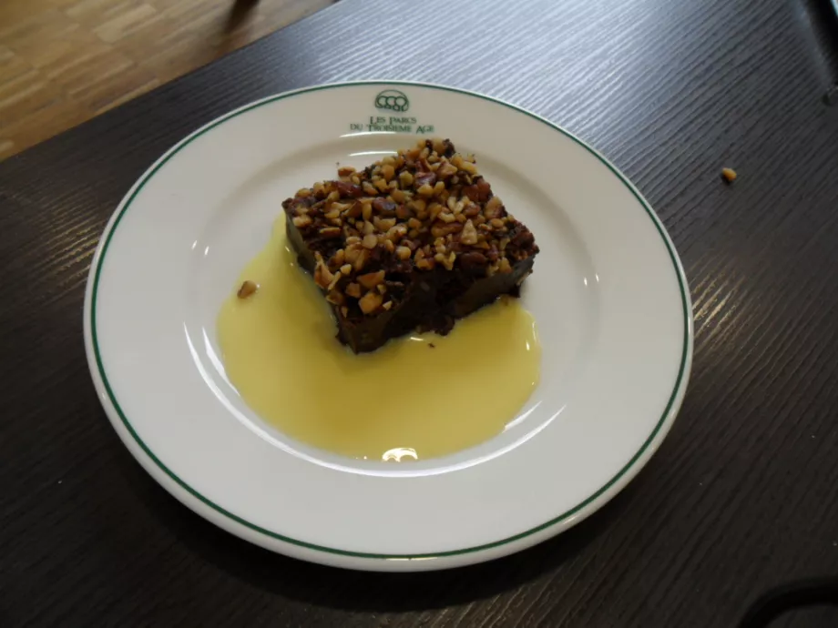 brownies-creme anglaise