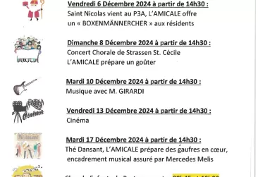 Aktivitéite fir de Mount Dezember 2024